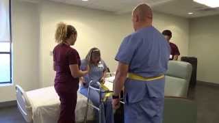 Physical Therapy Transfer Training  How To Transfer From Wheelchair To Bed [upl. by Cyndi487]