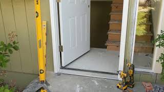 Jeld Wen Front Door Installation  Really crappy products and craftsmanship PART 1 [upl. by Htebi939]