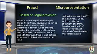 What is Difference Between Fraud amp Misrepresentation [upl. by Nipahc]