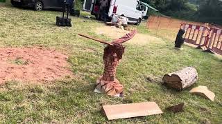 A fabulous range of wooden sculpture at Caerleon festival 2024 [upl. by Heisser]