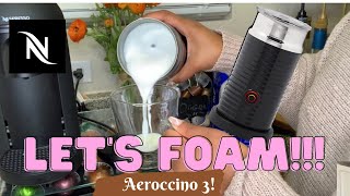 How To Foam Milk With Aeroccino 3 Make Coffee With Foam Tips amp Tricks  Easy Foamed Latte Recipe [upl. by Notsehc]