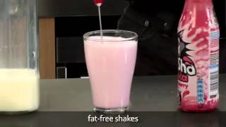 How to make a fat free milkshake using an aerolatte milk frother [upl. by Ennis]