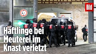 Gefängnismeuterei Polizei stürmt Knast in Thüringen  JVA Untermaßfeld [upl. by Elijah]